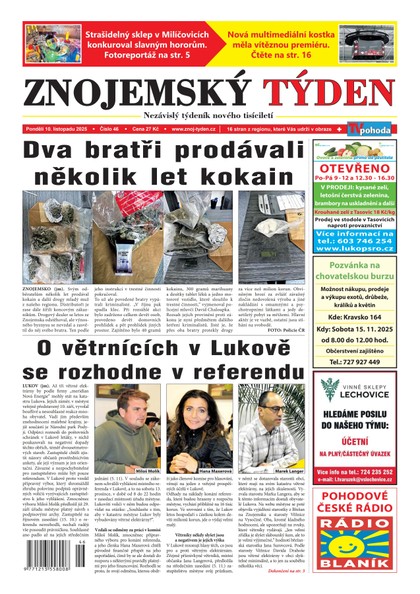 E-magazín Znojemský týden 46/2025 - Znojemský týden