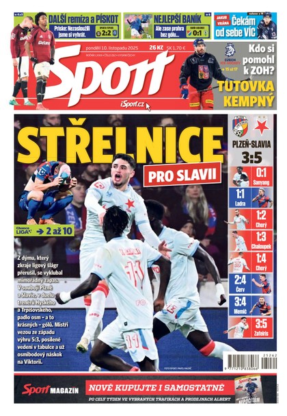 E-magazín Sport - 10.11.2025 - CZECH NEWS CENTER a. s.