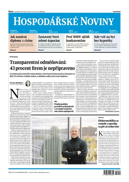 E-magazín HN 219 - 11.11.2025 - Economia, a.s.