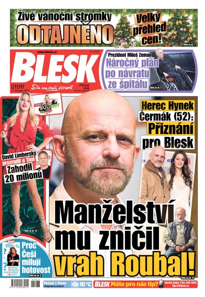 E-magazín Blesk - 11.11.2025 - CZECH NEWS CENTER a. s.