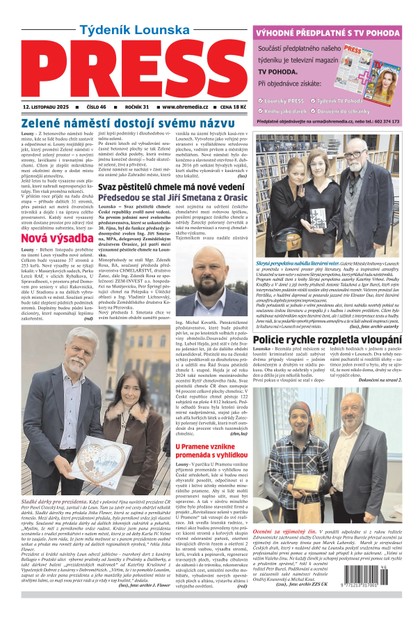 E-magazín Lounský Press 46/25 - Ohře Media