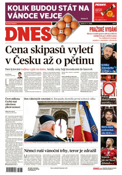 E-magazín MF DNES - 12.11.2025 - MAFRA, a.s.