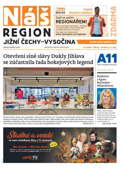 E-magazín Náš Region - Jižní Čechy 45/2025 - A 11 s.r.o.