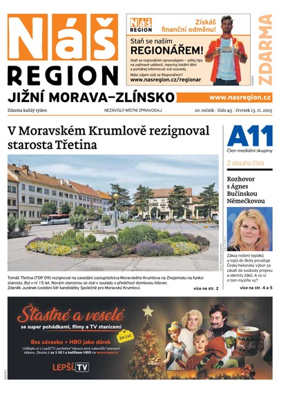 E-magazín Náš Region - Jižní Morava/Zlínsko 45/2025 - A 11 s.r.o.
