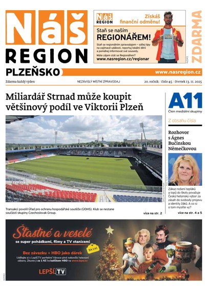 E-magazín Náš Region - Plzeňsko 45/2025 - A 11 s.r.o.