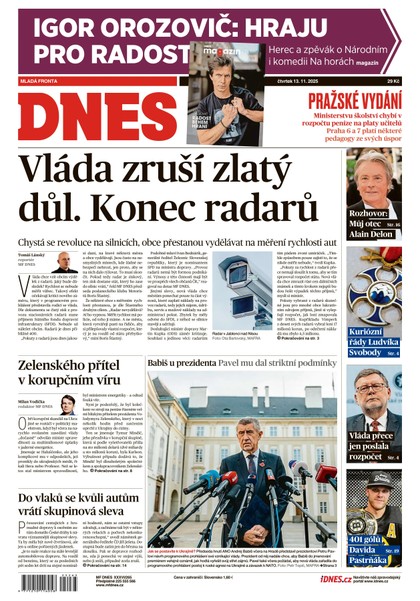 E-magazín MF DNES - 13.11.2025 - MAFRA, a.s.