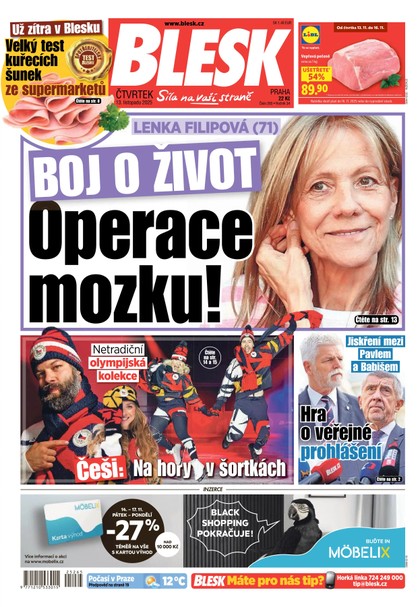 E-magazín Blesk - 13.11.2025 - CZECH NEWS CENTER a. s.