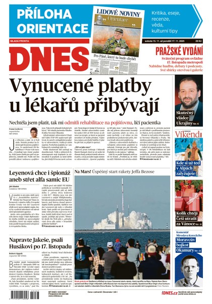 E-magazín MF DNES - 15.11.2025 - MAFRA, a.s.