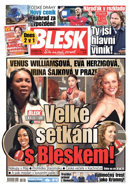 E-magazín Blesk - 15.11.2025 - CZECH NEWS CENTER a. s.