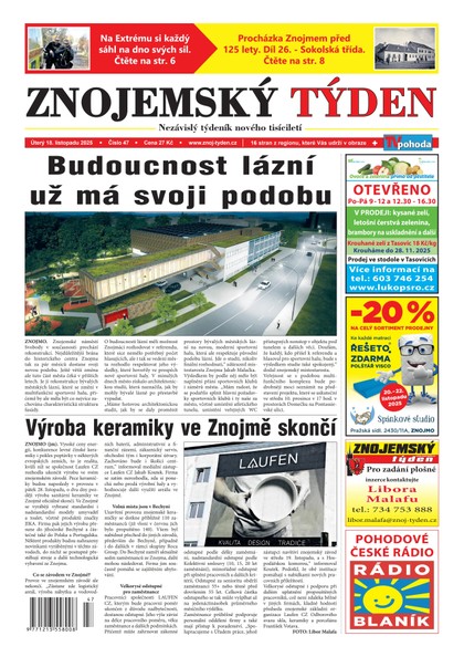 E-magazín Znojemský týden 47/2025 - Znojemský týden