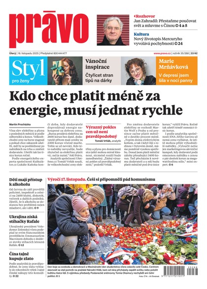 E-magazín Deník Právo - 18.11.2025 - Borgis, a.s.