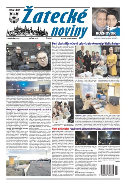 E-magazín Žatecké noviny 47/25 - Ohře Media