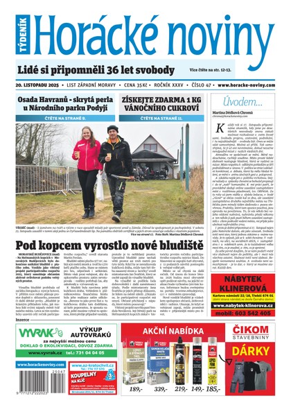E-magazín Horácké noviny 47/2025 - Horácké noviny