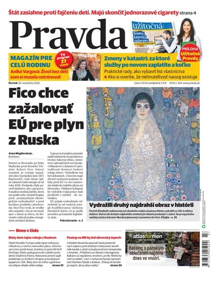 E-magazín Denník Pravda 20. 11. 2025 - OUR MEDIA SR a. s.