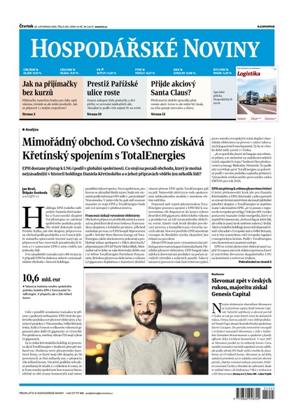 E-magazín HN 225 - 20.11.2025 - Economia, a.s.