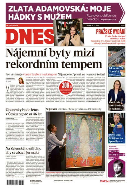 E-magazín MF DNES - 20.11.2025 - MAFRA, a.s.