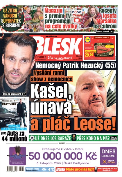 E-magazín Blesk - 20.11.2025 - CZECH NEWS CENTER a. s.