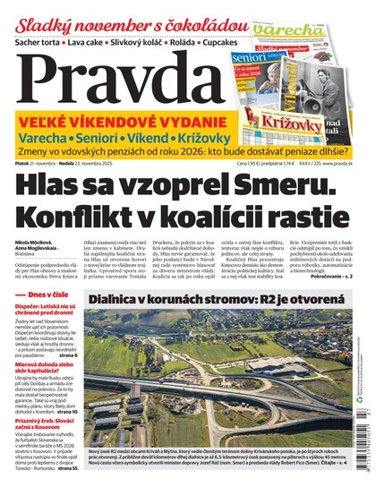 E-magazín Denník Pravda 21. 11. 2025 - OUR MEDIA SR a. s.