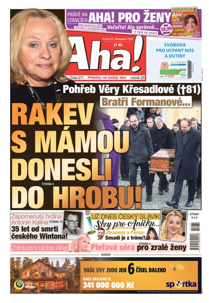 E-magazín AHA! - 21.11.2025 - CZECH NEWS CENTER a. s.