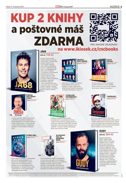 E-magazín Blesk Tv magazín - 21.11.2025 - CZECH NEWS CENTER a. s.