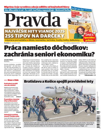 E-magazín Denník Pravda 24. 11. 2025 - OUR MEDIA SR a. s.