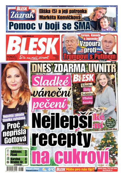 E-magazín Blesk - 24.11.2025 - CZECH NEWS CENTER a. s.