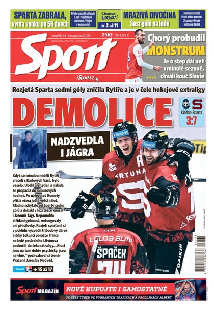 E-magazín Sport - 24.11.2025 - CZECH NEWS CENTER a. s.