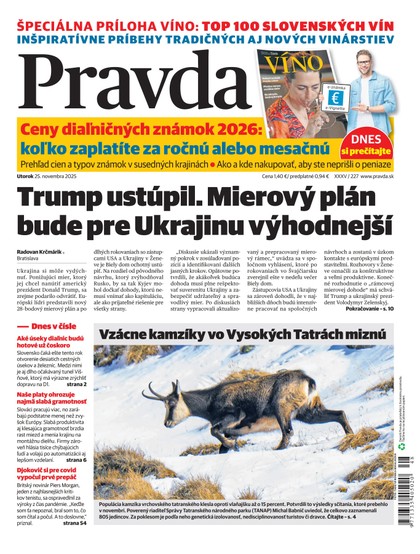 E-magazín Denník Pravda 25. 11. 2025 - OUR MEDIA SR a. s.