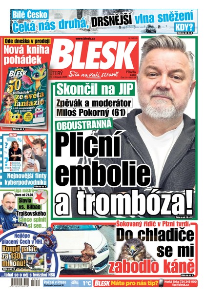 E-magazín Blesk - 25.11.2025 - CZECH NEWS CENTER a. s.