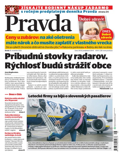 E-magazín Denník Pravda 26. 11. 2025 - OUR MEDIA SR a. s.