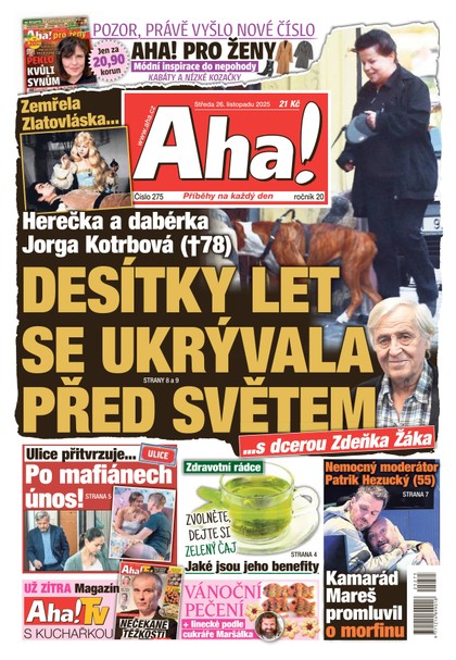 E-magazín AHA! - 26.11.2025 - CZECH NEWS CENTER a. s.