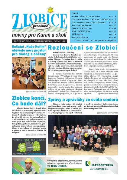 E-magazín Zlobice noviny pro Kuřim a okolí 12/2025 - Noviny Zlobice
