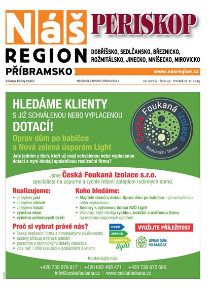 E-magazín Náš Region - Příbramsko 47/2025 - A 11 s.r.o.
