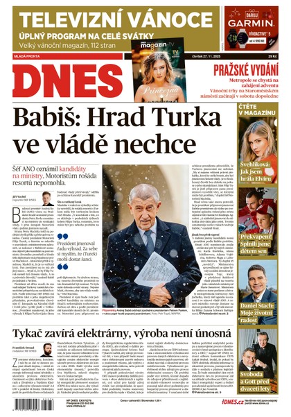 E-magazín MF DNES - 27.11.2025 - MAFRA, a.s.