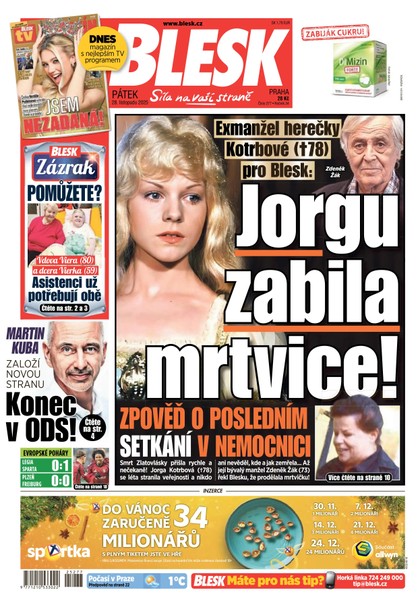 E-magazín Blesk - 28.11.2025 - CZECH NEWS CENTER a. s.