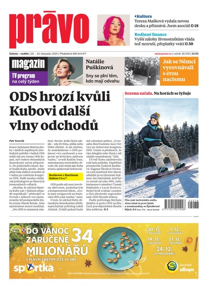 E-magazín Deník Právo - 29.11.2025 - Borgis, a.s.