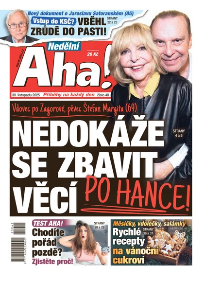 E-magazín NEDĚLNÍ AHA! - 30.11.2025 - CZECH NEWS CENTER a. s.