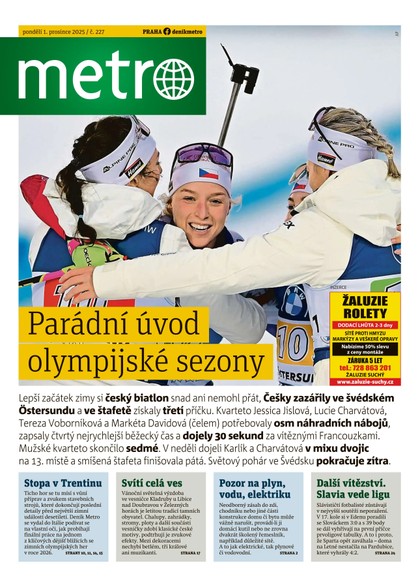 E-magazín METRO - 01.12.2025 - MAFRA, a.s.