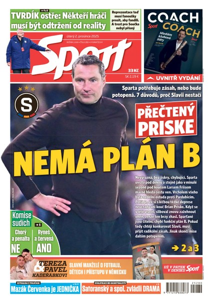 E-magazín Sport - 02.12.2025 - CZECH NEWS CENTER a. s.