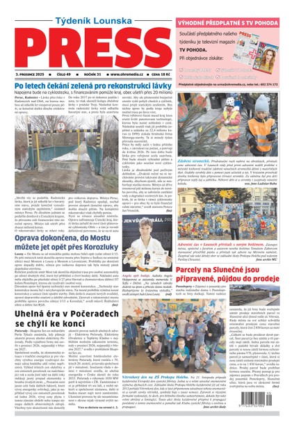 E-magazín Lounský Press 49/25 - Ohře Media