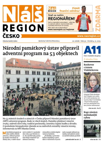 E-magazín Náš Region - Česko 50/2025 - A 11 s.r.o.
