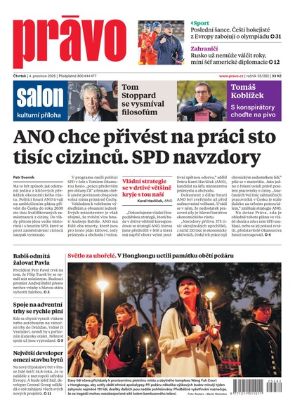 E-magazín Deník Právo - 4.12.2025 - Borgis, a.s.