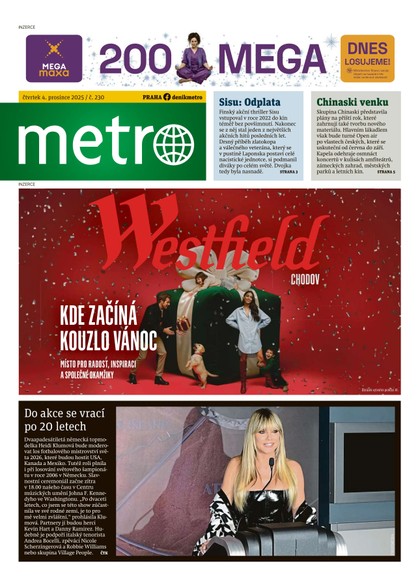 E-magazín METRO - 04.12.2025 - MAFRA, a.s.