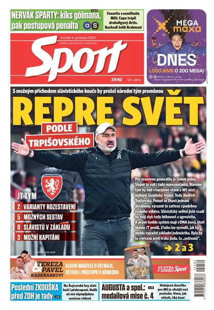 E-magazín Sport - 04.12.2025 - CZECH NEWS CENTER a. s.