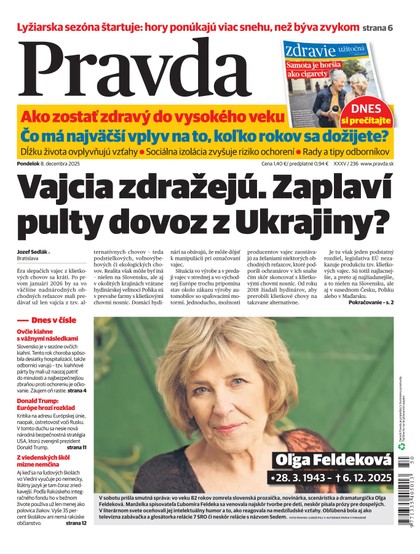 E-magazín Denník Pravda 8. 12. 2025 - OUR MEDIA SR a. s.