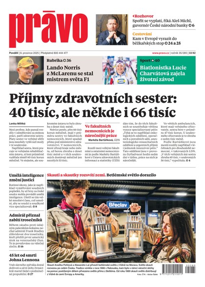 E-magazín Deník Právo - 8.12.2025 - Borgis, a.s.