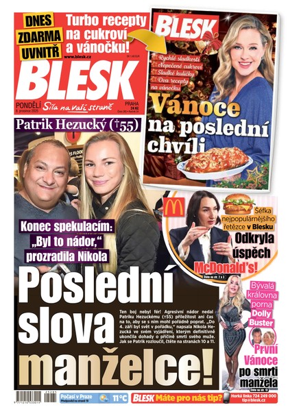 E-magazín Blesk - 08.12.2025 - CZECH NEWS CENTER a. s.