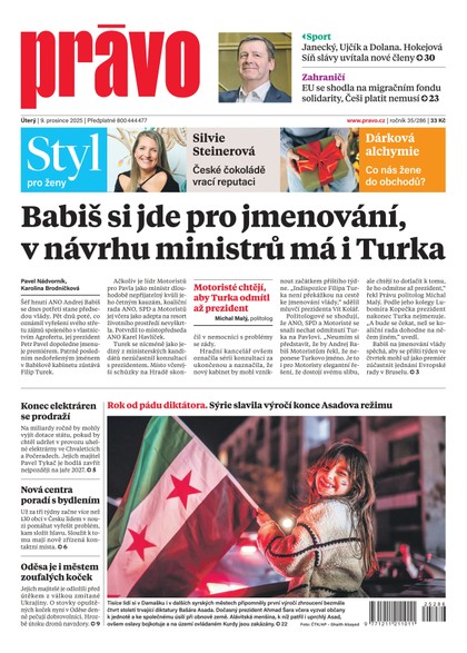E-magazín Deník Právo - 9.12.2025 - Borgis, a.s.
