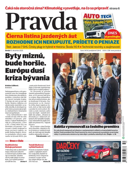 E-magazín Denník Pravda 10. 12. 2025 - OUR MEDIA SR a. s.