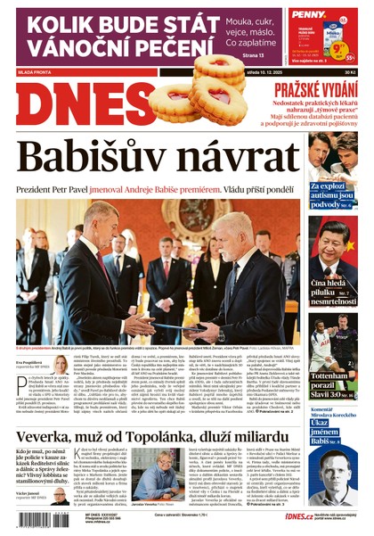 E-magazín MF DNES - 10.12.2025 - MAFRA, a.s.